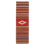 1970s Vintage Turkish Hand-Knotted Wool Cotton Red Runner Rug 83x281