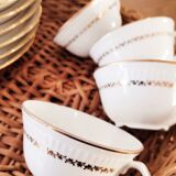 cups and saucers porcelain Vierzon