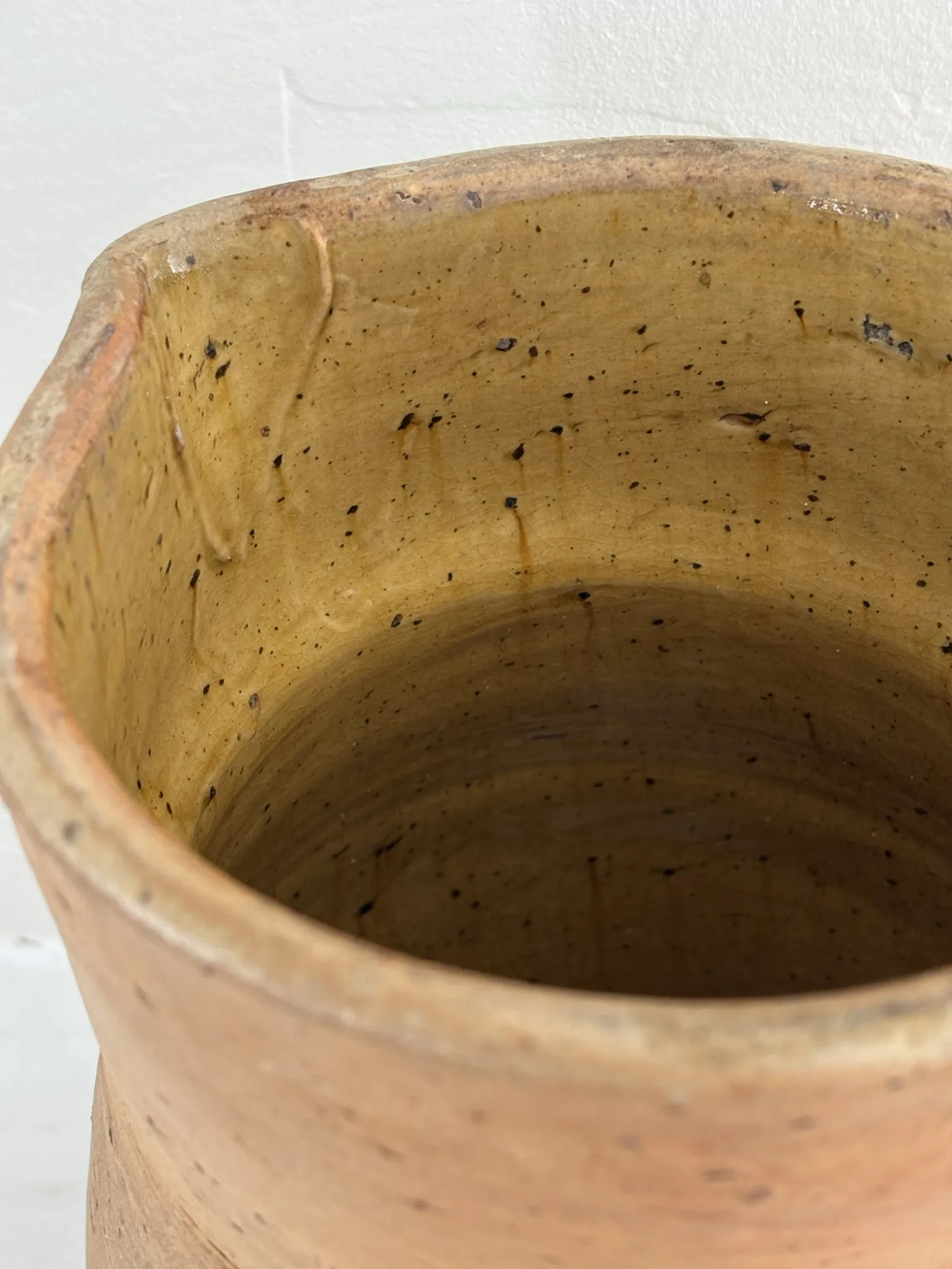 Old stoneware pitcher