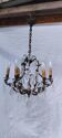 Chandelier with antique crystal pendants