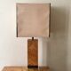 Majestic table lamp in elm burl, C.Mahey design 1970