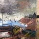 Oil painting on canvas THE TORMENT 1982 Vintage #A216
