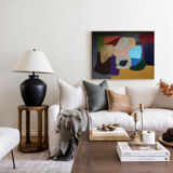 Abstract colorful handmade painting