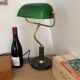 Brass and marble banker’s lamp