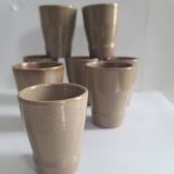 Lot de 8 verres en grès