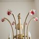 Vianden designer brass and crystal pendant light by Castro Lighting