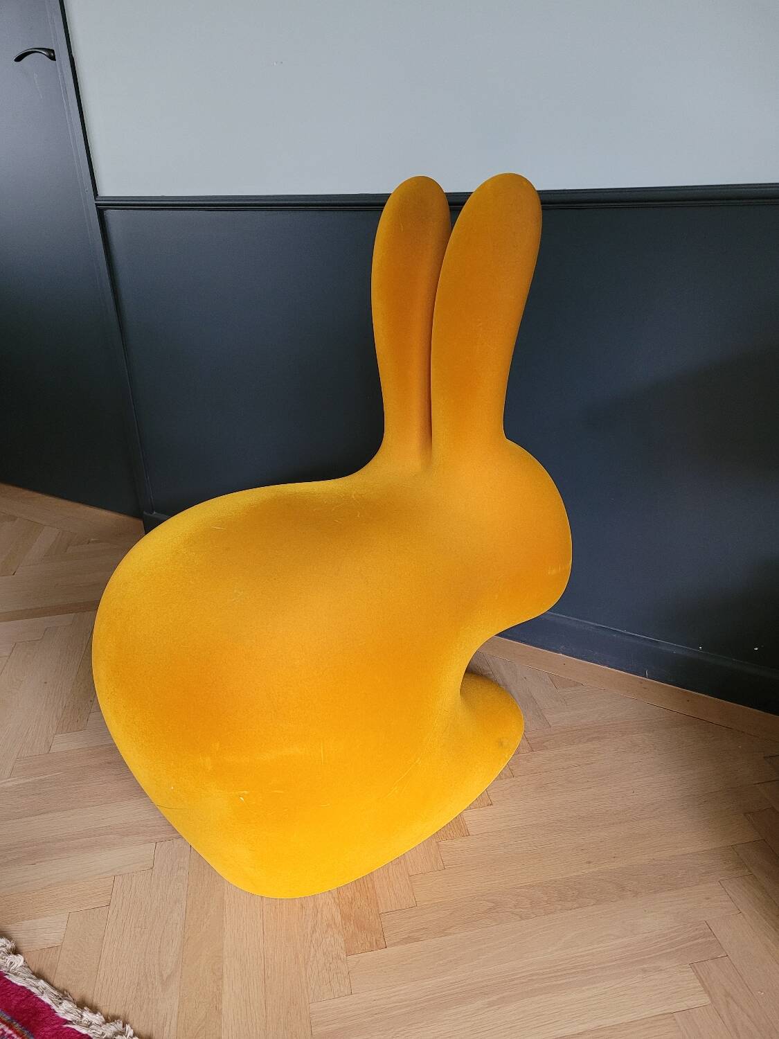 Rabbit chair by Stefano Giovannoni - Large velvet model