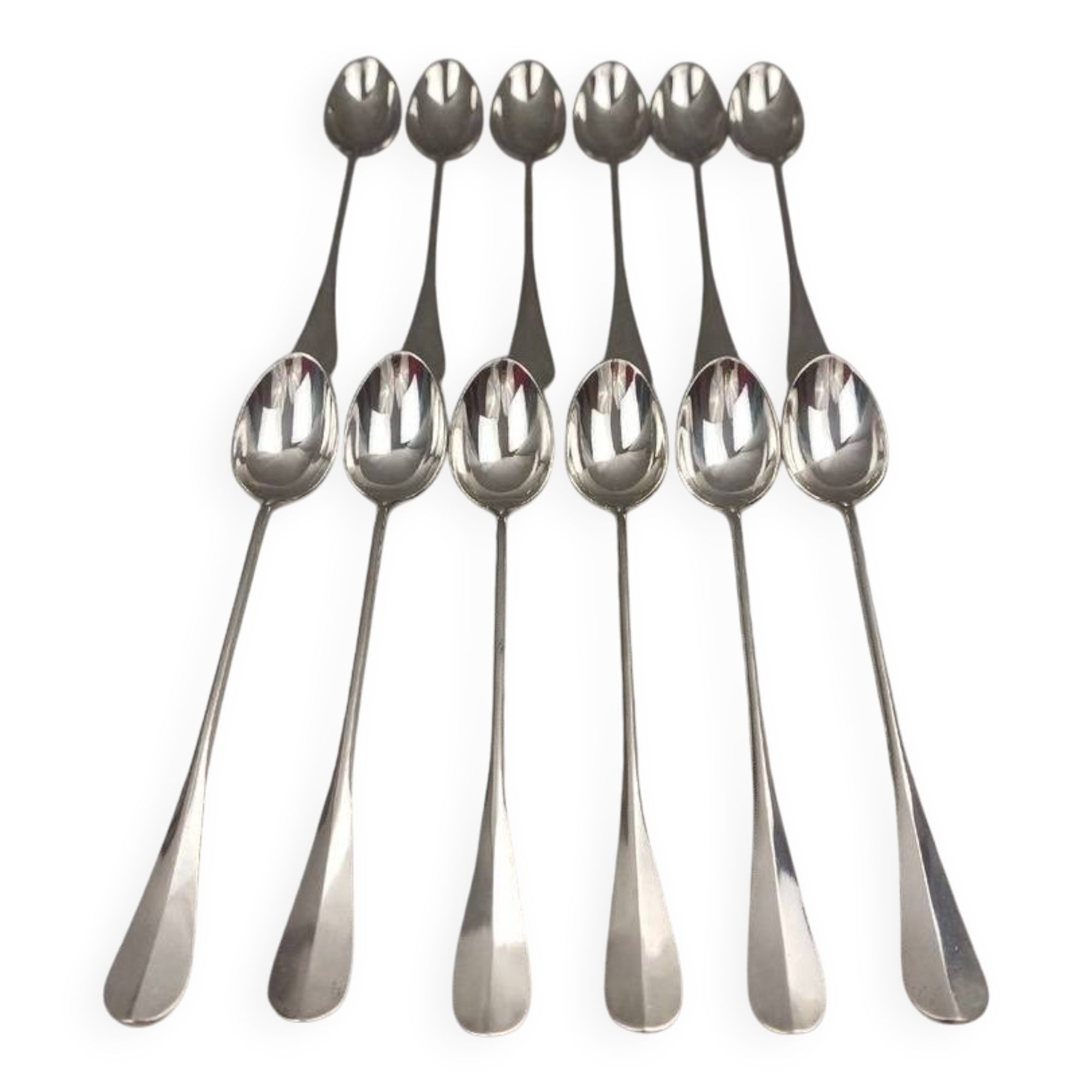 Christofle Fidelio 12 soda cocktail spoons jam 19 cm silver-plated metal