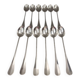 Christofle Fidelio 12 soda cocktail spoons jam 19 cm silver-plated metal