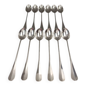 Christofle Fidelio 12 soda cocktail spoons jam 19 cm silver-plated metal