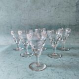 6 verres de bistrot à vin cuit