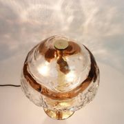Large smoked glass table lamps by Murano, Kalmar, Austria, 1970s