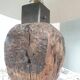Fossilised wood bedside lamp