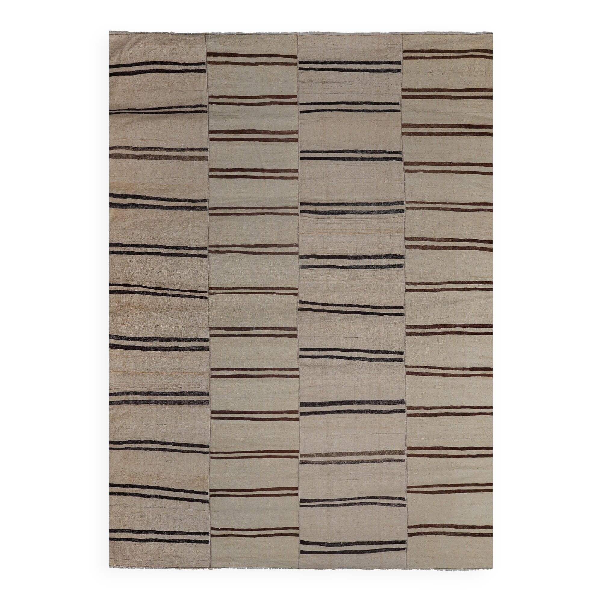 Vintage Turkish kilim, handwoven, 260x370 cm.