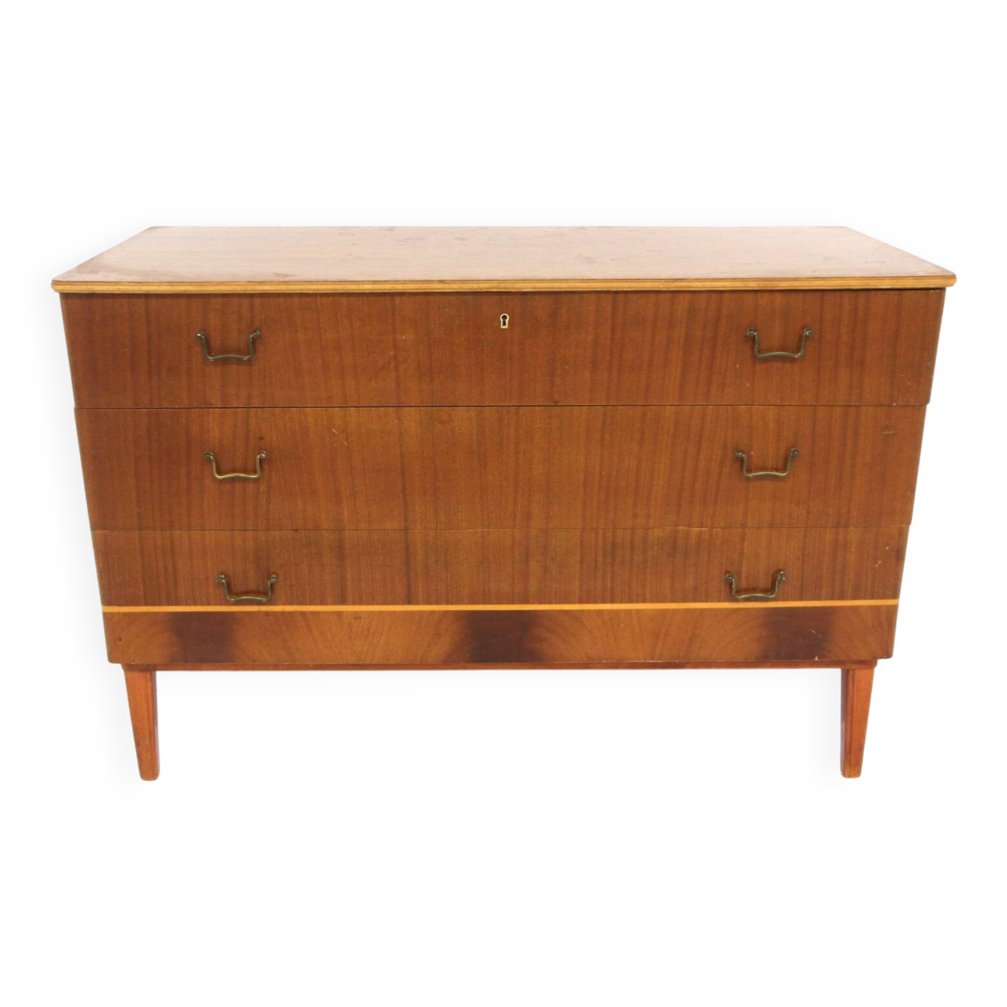 Scandinavian mahogany chest of drawers, Sweden, 1940
