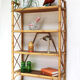 Vintage rattan shelf