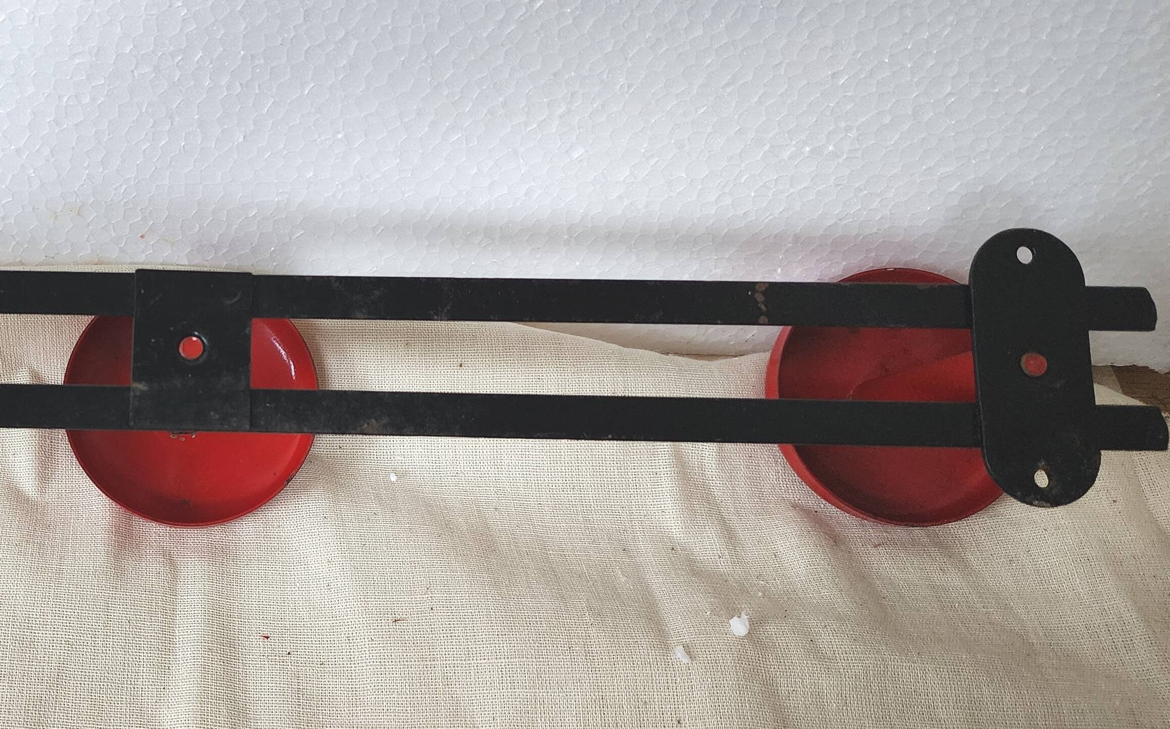 Vintage metal wall coat rack