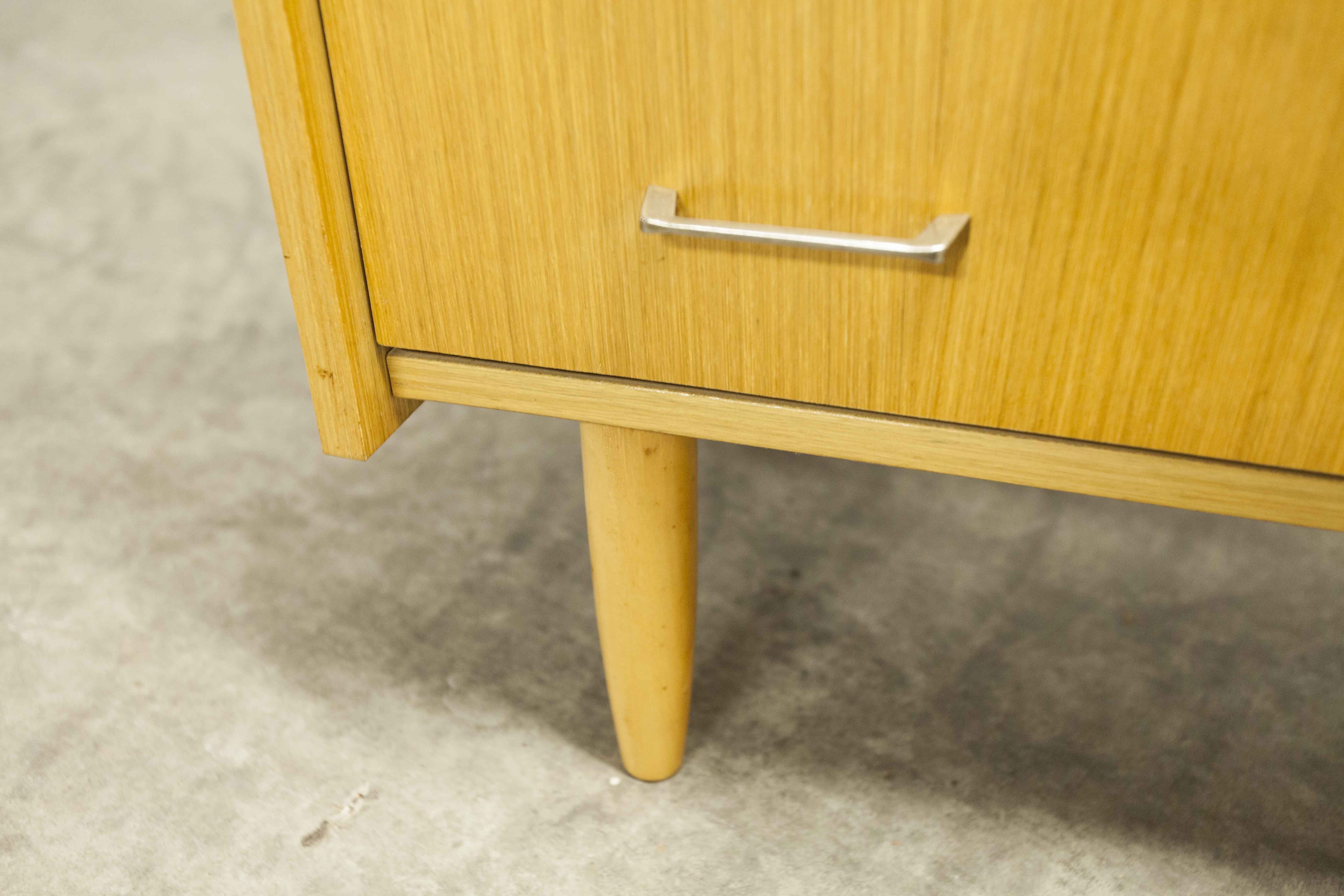 Commode scandinave  4 tiroirs 1990 couleur miel