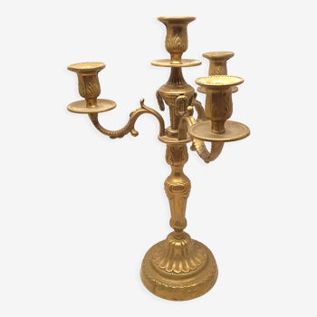 Candlestick candlestick 3 branches 4 brass candle holders pretty molding