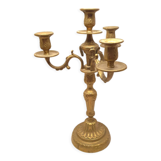 Candlestick candlestick 3 branches 4 brass candle holders pretty molding