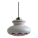 Vintage opaline suspension light from the 1970s