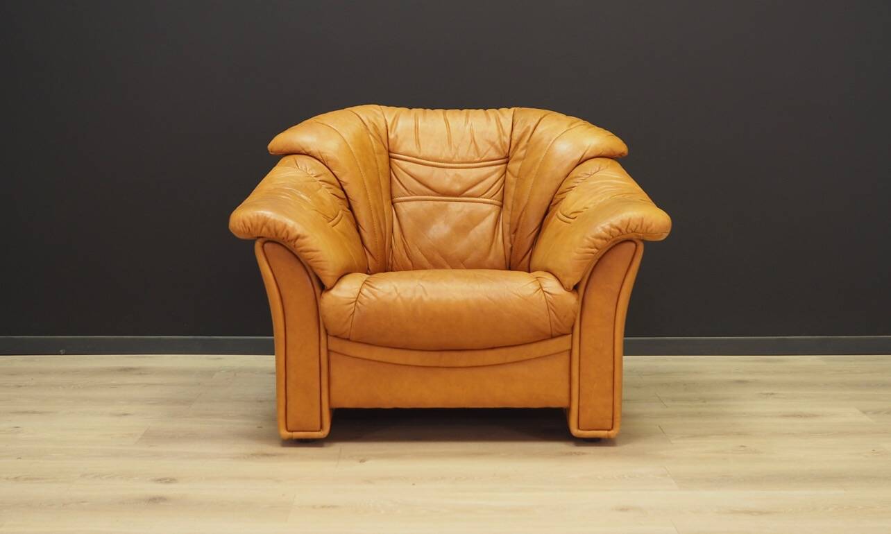 Cognac living room set, Danish design, 1970s, manufacturer: Skalma Møbelfabrik