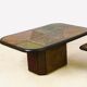 Coffee table in stone marquetry