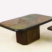 Coffee table in stone marquetry