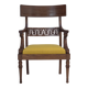 1920-30s, carved wood armchair, design after Georges Jacob, reupholstered.
