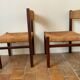 Pair of Mid-Century wicker chairs