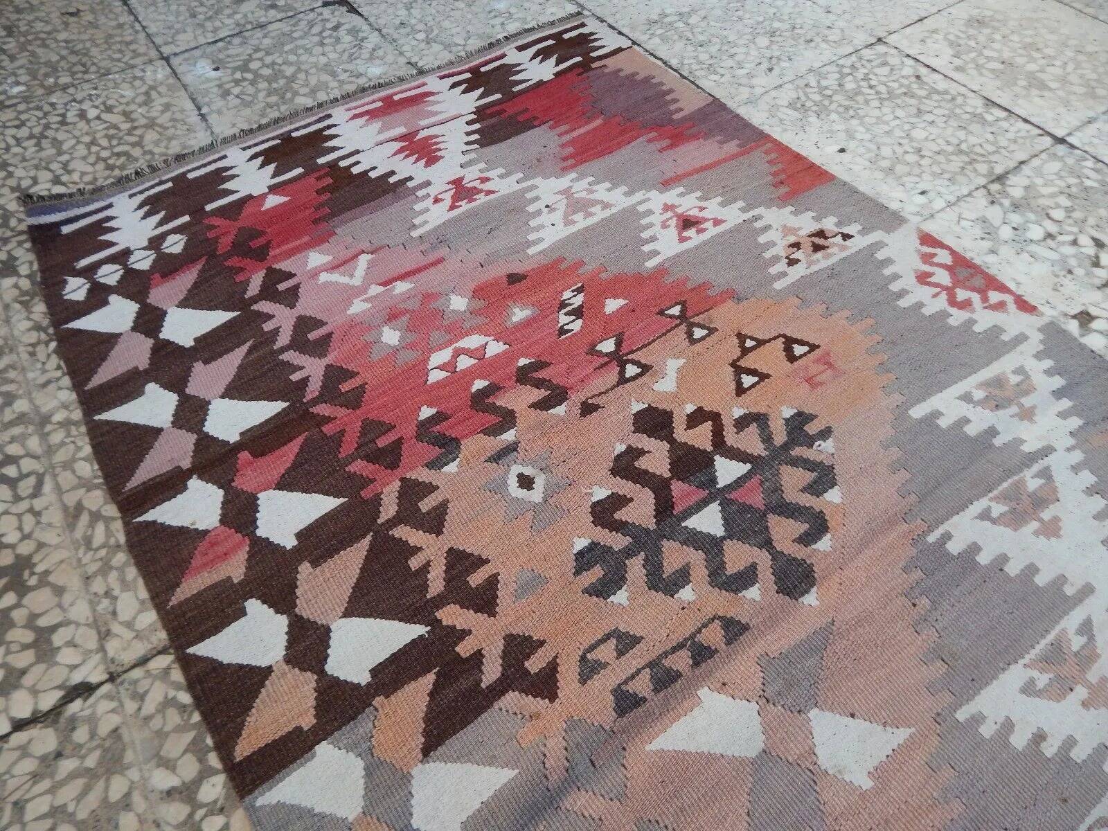 Vintage Turkish hallway rug 86x357 cm