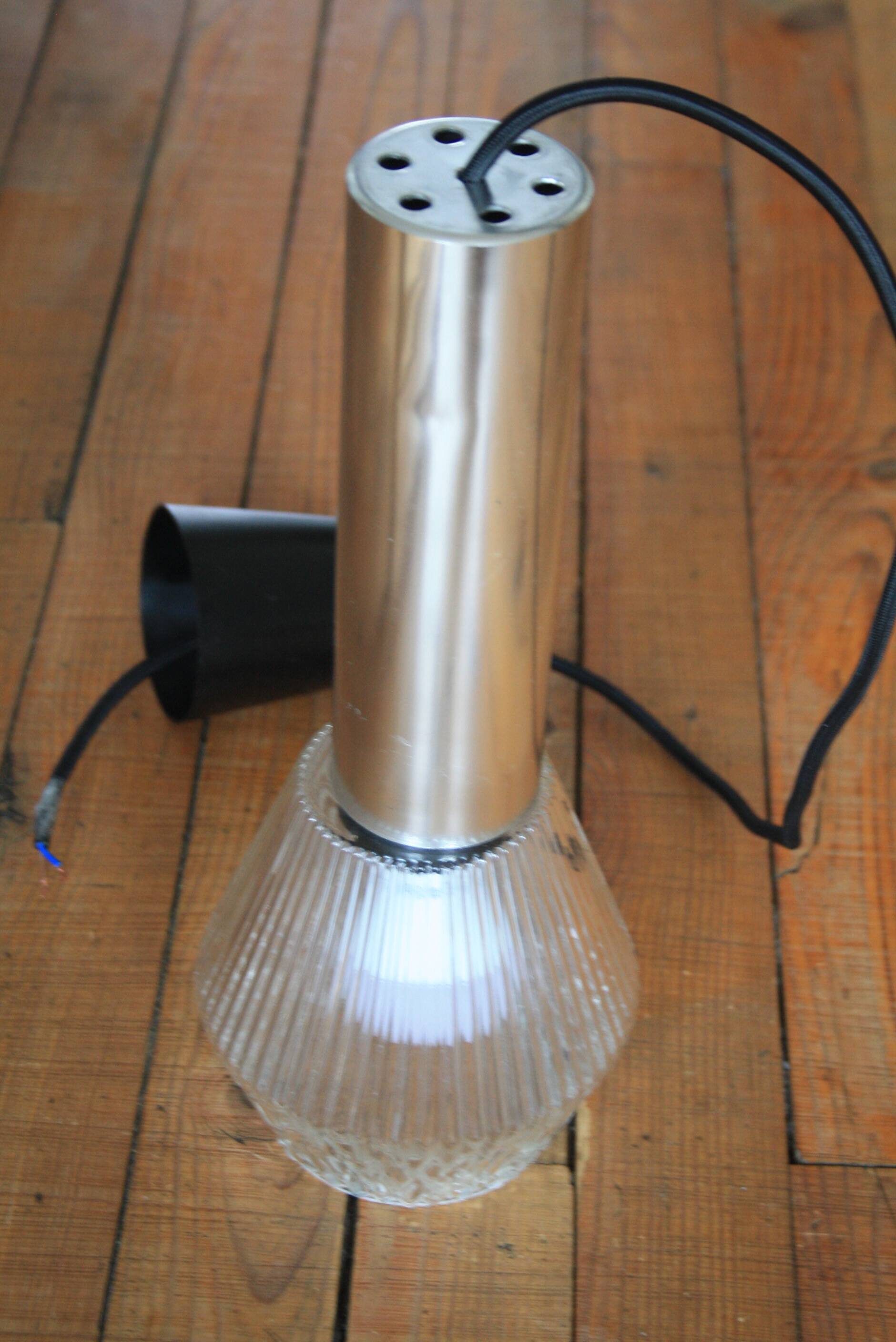Glass & chrome suspension