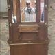 Wooden and brass cloakroom