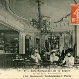 Fischel Jugendstil bistro armchair in curved wood, Thonet period