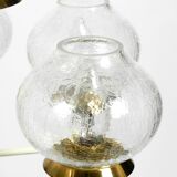 Beautiful 1960s brass glass Tulipan ceiling lamp by Hans Agne Jakobsson