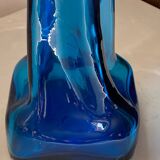 Blue glass vase, 1960s, Gunther Lambert