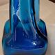 Blue glass vase, 1960s, Gunther Lambert