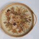 Rattan tray dried flowers