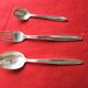 silver metal cutlery 21 pieces