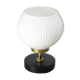 Mid-century brass & opaline table lamp