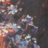 Mid-Century Bouquet of Flowers, Oil on Canvas, 33 x 43 cm