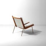 Minimalist 'Boomerang' lounge chair by Peter Hvidt & Orla Møgaard, Denmark