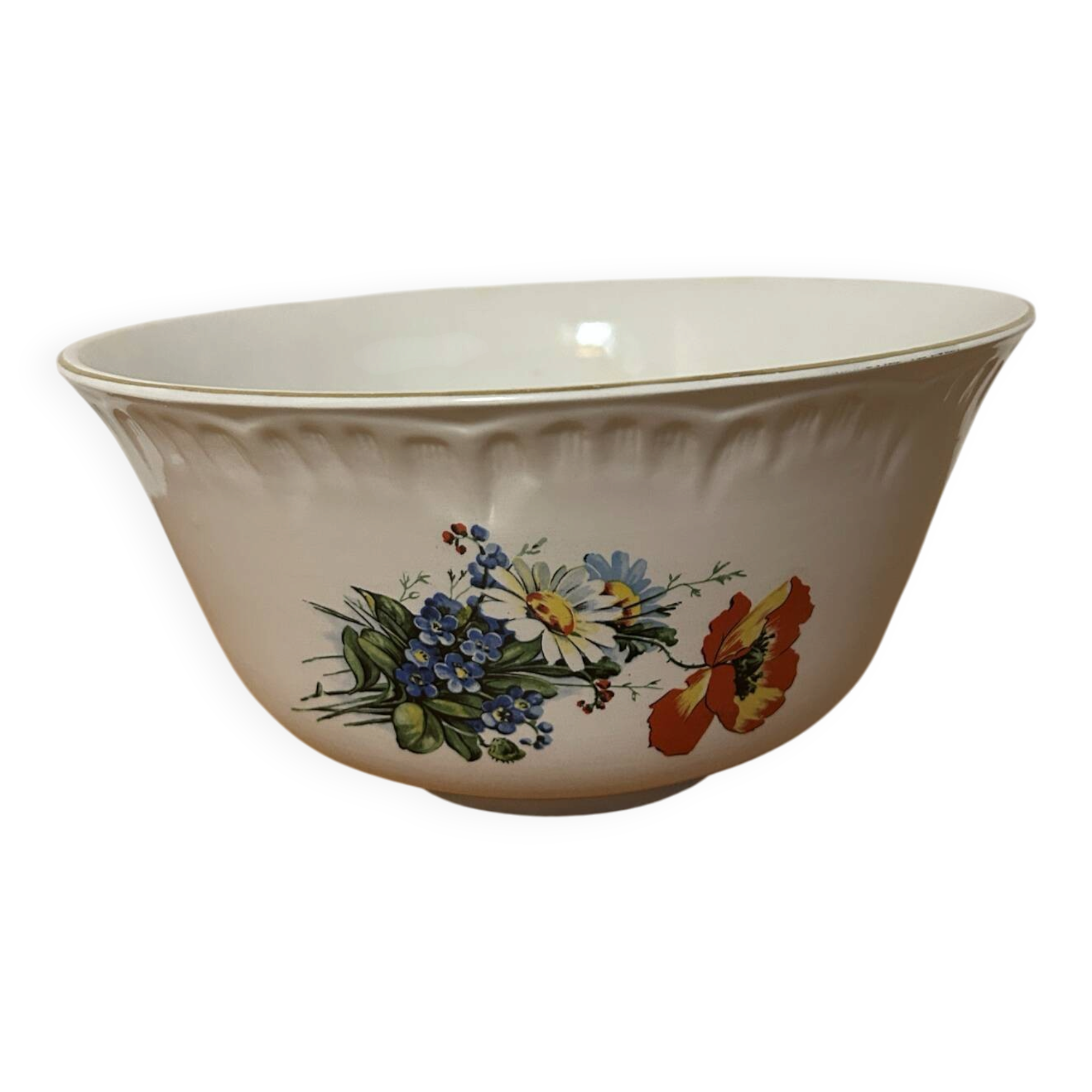 Old Salad Bowl Digoin & Sarreguemines - RENAUD Model 25 cm