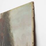 Rustic Farmstead Painting by E. Depriens in Oil on Canvas, Belgium ca. 1930