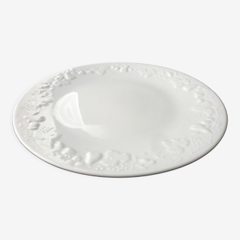 Round porcelain dish from Limoges Ph. Deshouillières California model