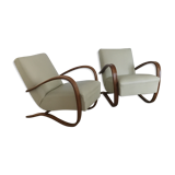 Pair of armchairs of Jindrich Halabala 1940-1950