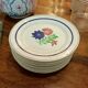 Lot de 11 assiettes fleuries
