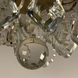 Chandelier with crystal pendants 1940