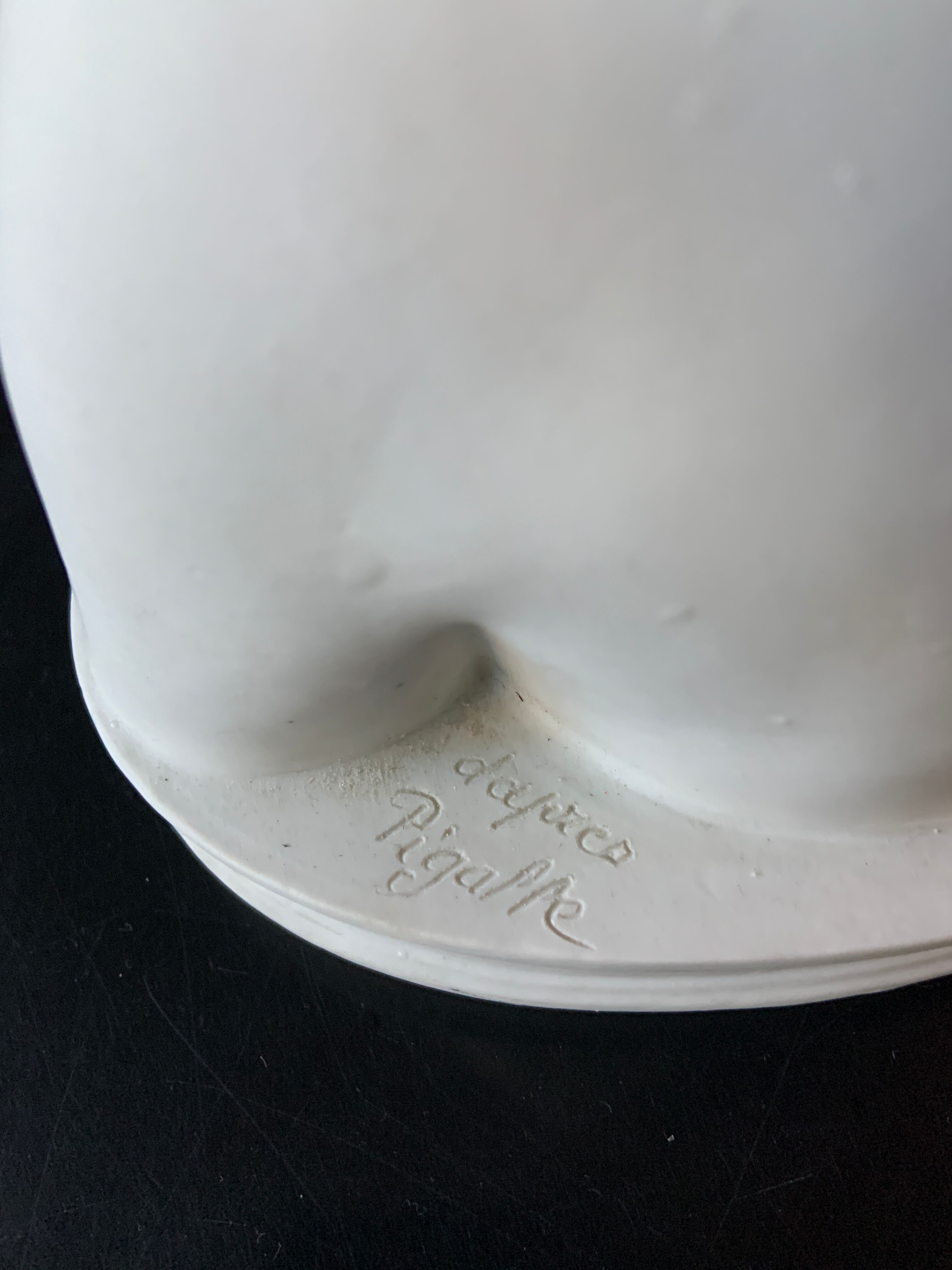 Bust after Pigalle in biscuit