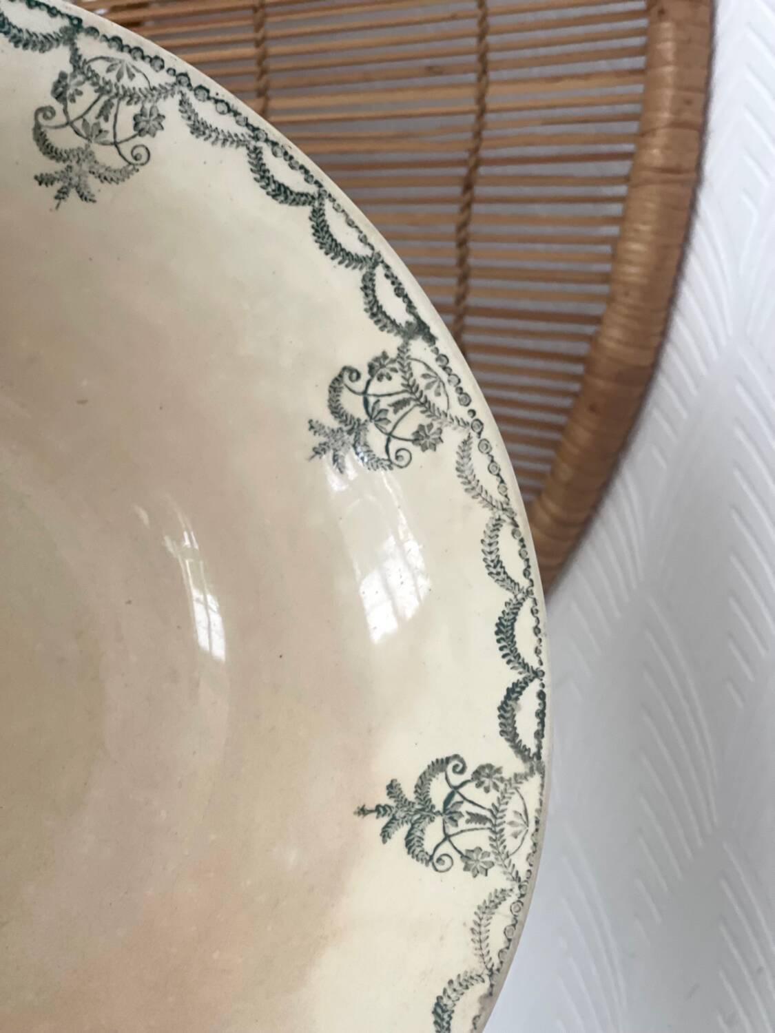 Old iron earth salad bowl